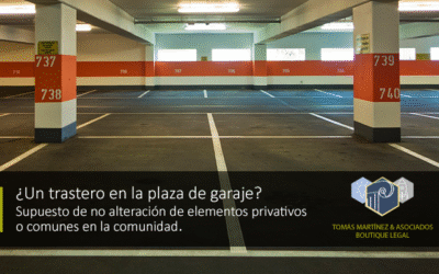 ¿Un trastero en la plaza de garaje?